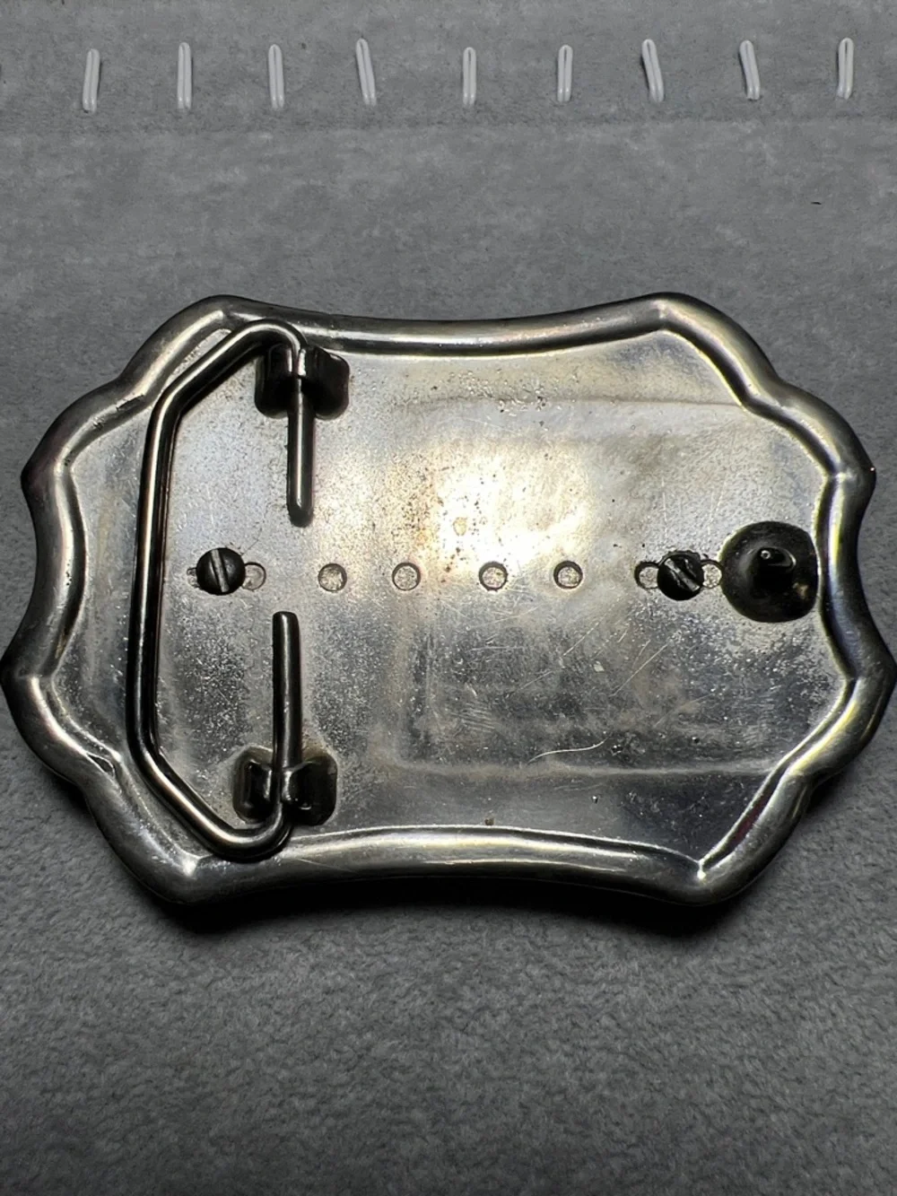 Vintage Western Silver Peace Dollar Belt Buckle
